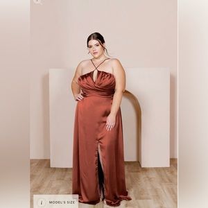 Revelry Nayeli Satin Dress - Used Sized 14